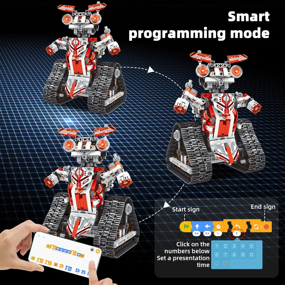 STEM RC Deformed Robot Car Building Blocks STEM RC Deformed Robot Car Building Blocks